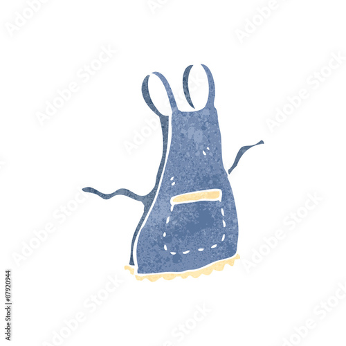 retro cartoon apron