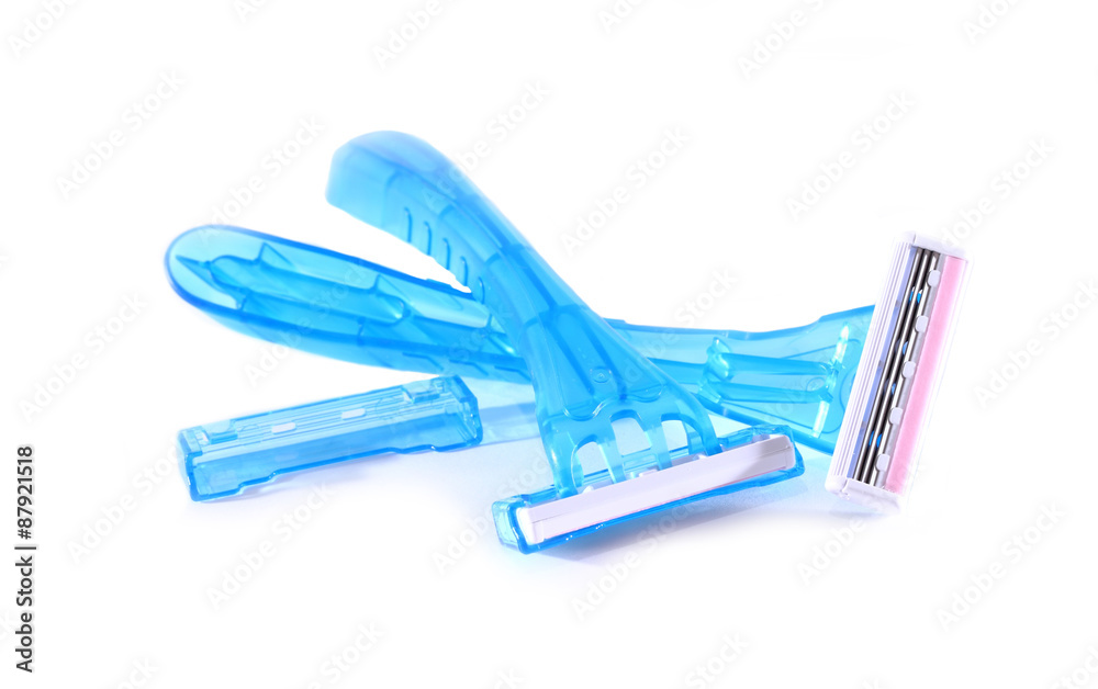 Shaving razor isolated on a white background