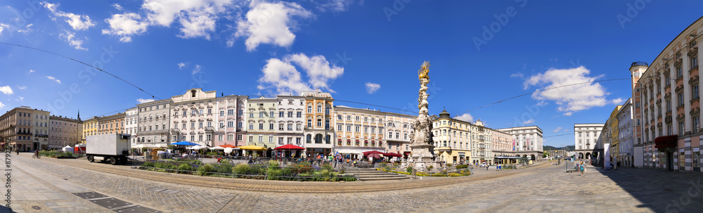 Panorama main square Linz