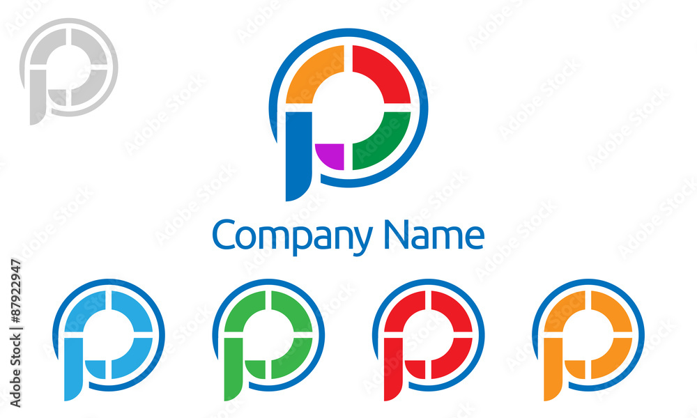 P, p letter, vector, logo, design P, p letter, vector, logo, design