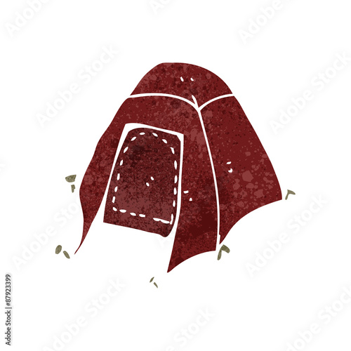 retro cartoon tent