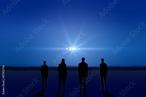 UFO in the sky