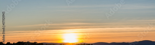 Sun setting over the Adirondacks.   © spectrumx86