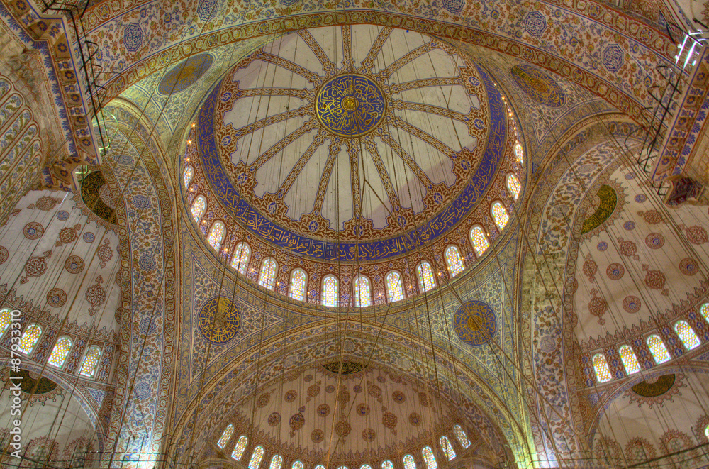 Dome of the Blue Mosque in Istanbul, Turkey
