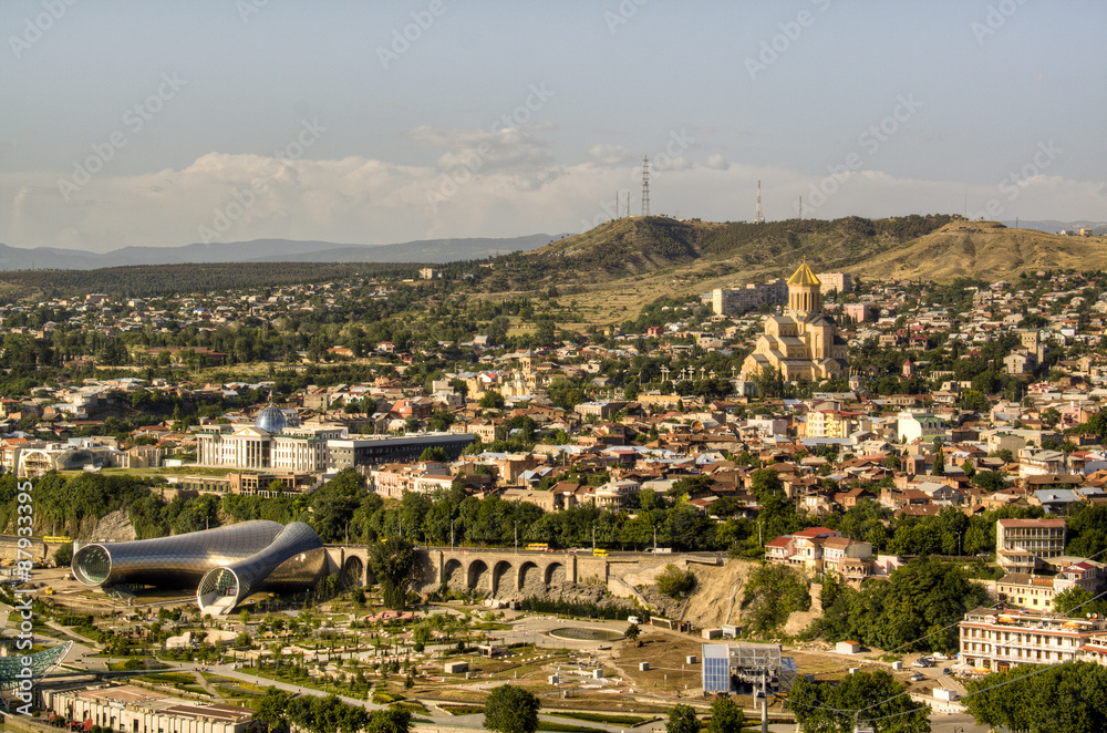 View over the city of Tbilisi, Georgia

