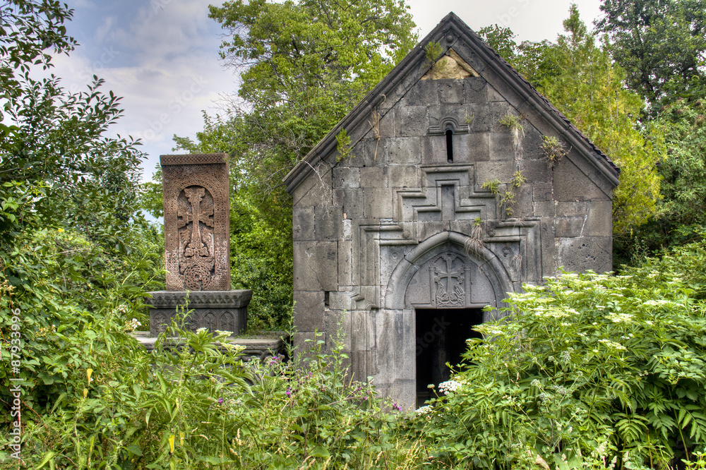 Fototapeta premium Small chapel at the monastery of Sanahin in Armenia 