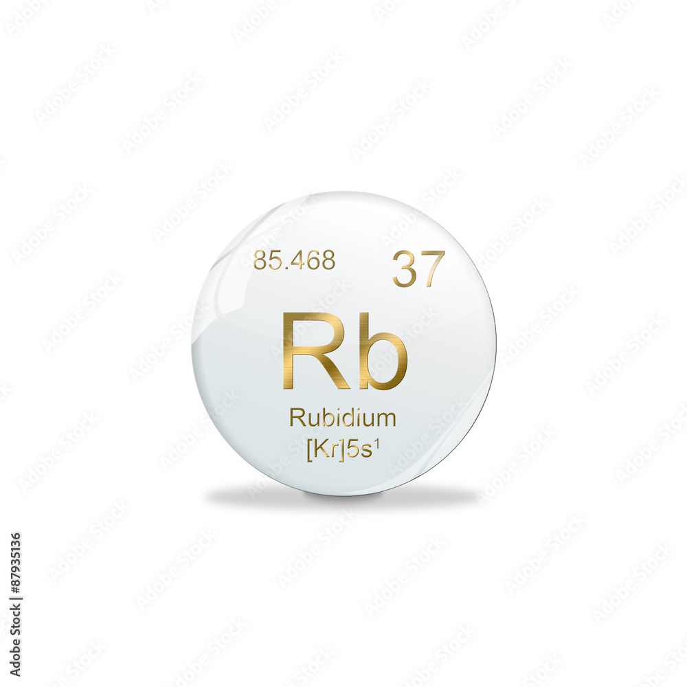 Periodensystem Kugel - 37 Rubidium Periodensystem Kugel - 37 Rubidium