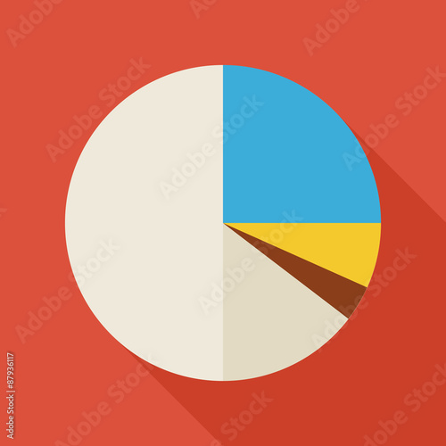 Free Download Flat Business Office Statistic Pie Graph Illustration with long - GFXLoad