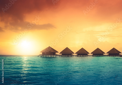 Over water bungalows
