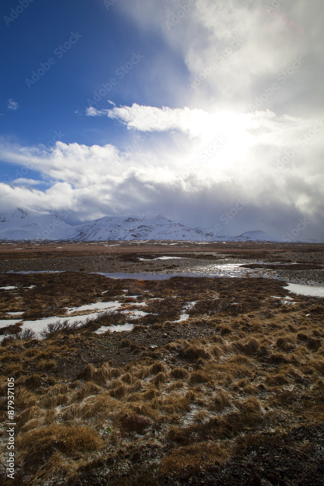 Volcanic landscape on the Snaefellsnes peninsula in Iceland Volcanic landscape on the Snaefellsnes peninsula in Iceland