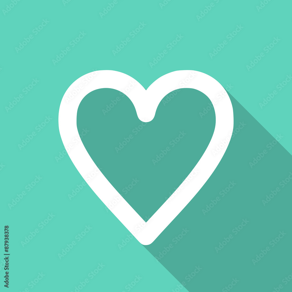 heart flat design modern icon heart flat design modern icon