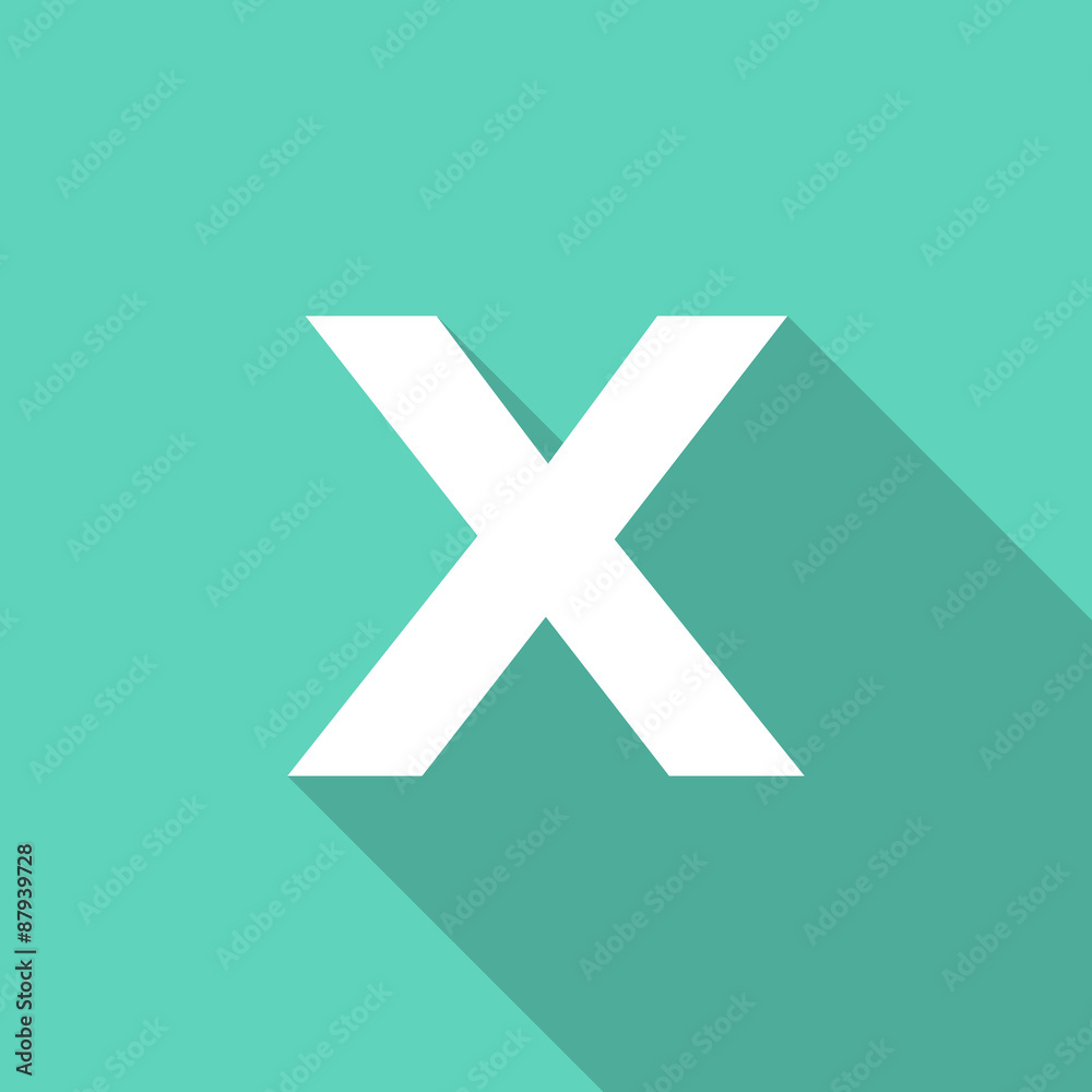 Obraz premium cancel flat design modern icon