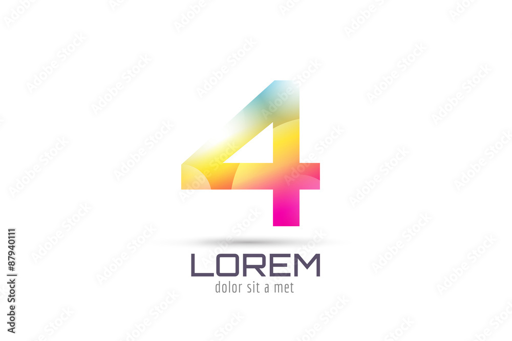 Vector 4 logo template. Abstract arrow shape and symbol, icon Vector 4 logo template. Abstract arrow shape and symbol, icon