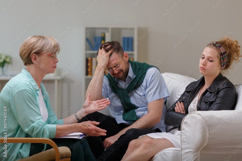 Obraz premium Married couple in separation