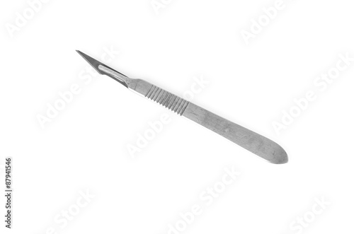 scalpel on the white background