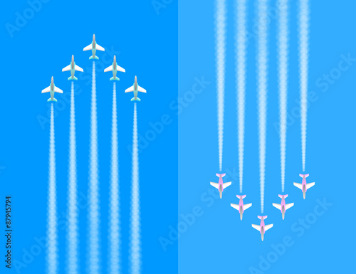 航空ショー　矢印1
