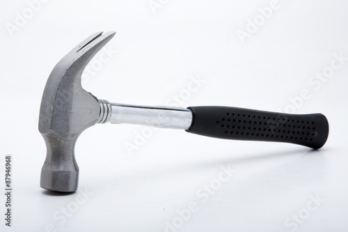 Hammer on white background, clipping path included
