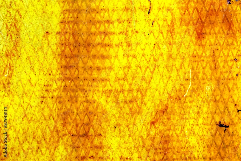 Фактурный желтый металлический грязный ржавый фон

