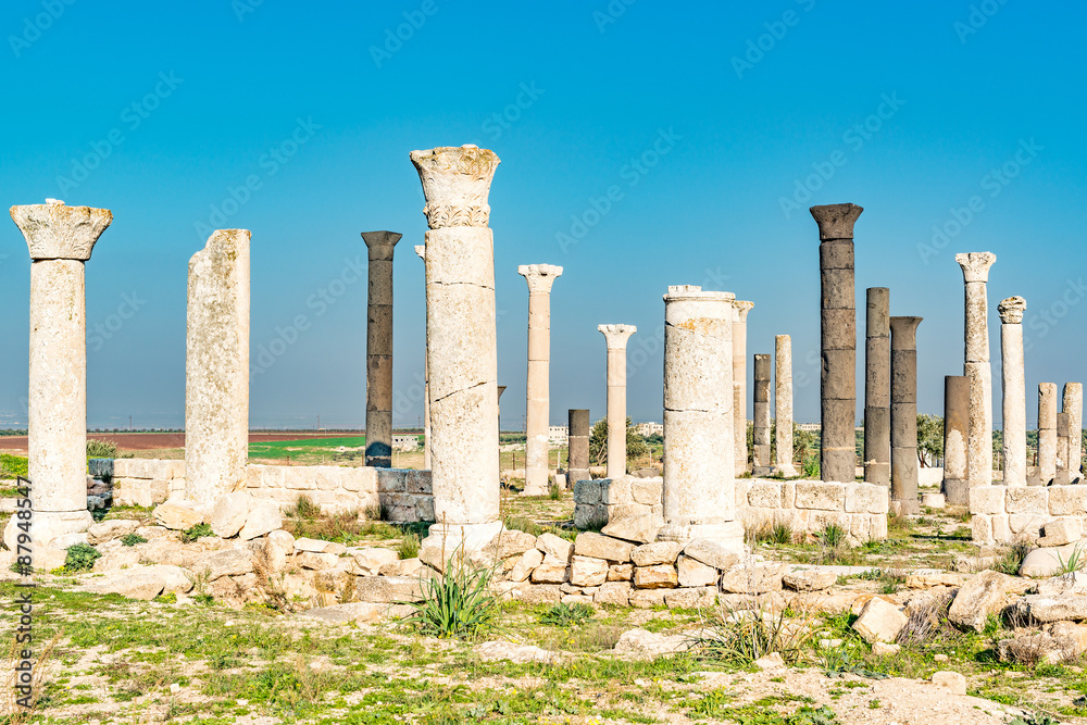 Qweilbeh in present-day northern Jordan, about 95 km north of Amman.