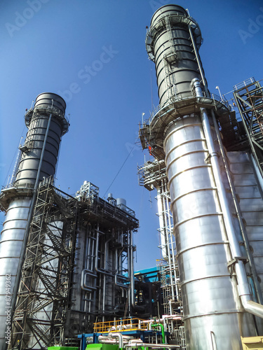 Power plant of blue sky