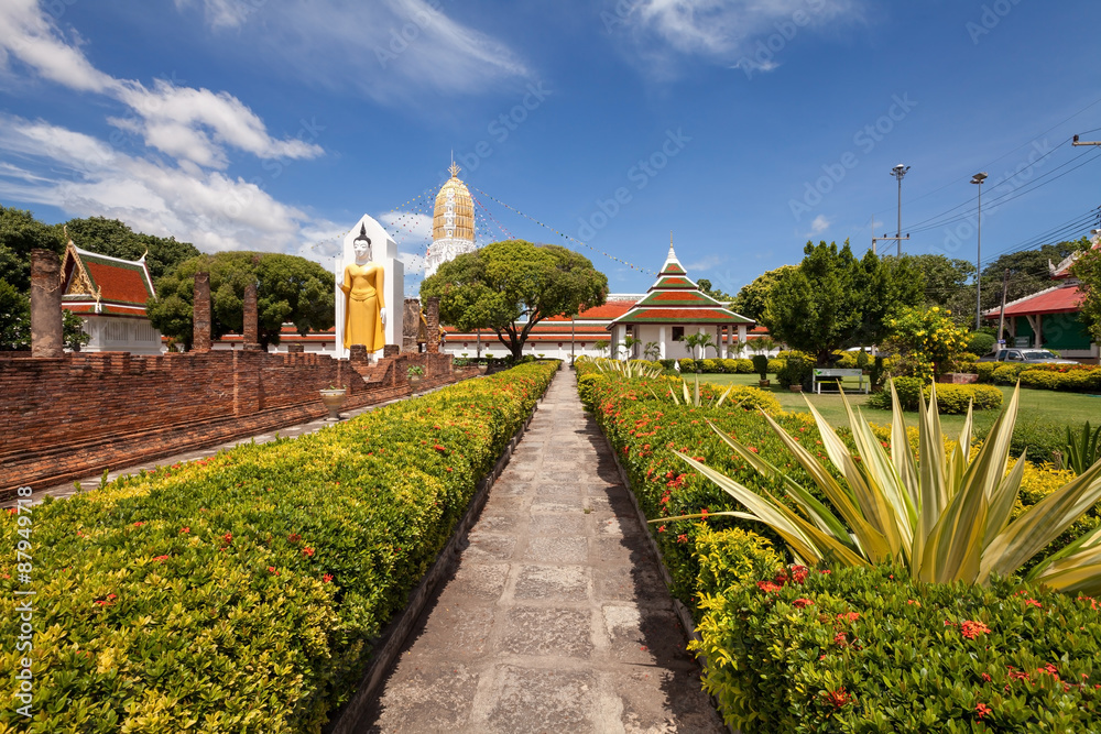 Wat Phar Sri Rattana Mahathat. Temple, Phitsanulok in Thailand..