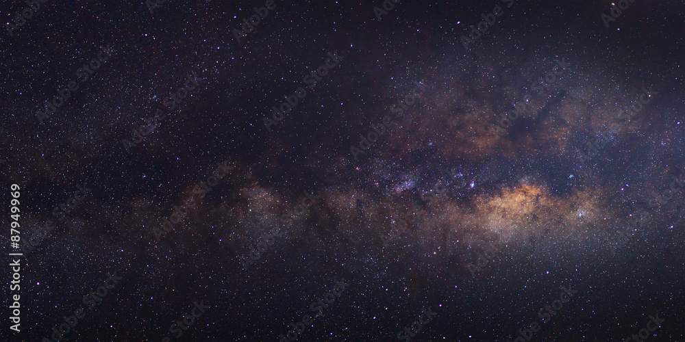 The Panorama Milky Way galaxy, Long exposure photograph