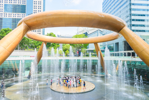 Photography Fountain of wealth at singapore