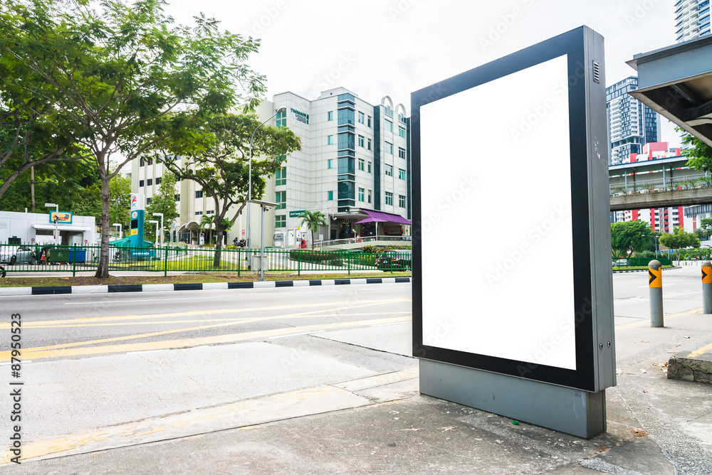 Blank advertising billboard Blank advertising billboard