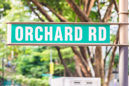 Canvas Print Orchard sign at singapore