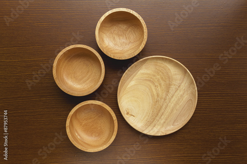 Natural product set, wooden kitchen utensils