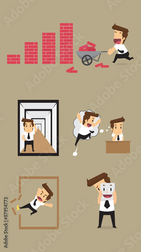 Set,Businessman Character