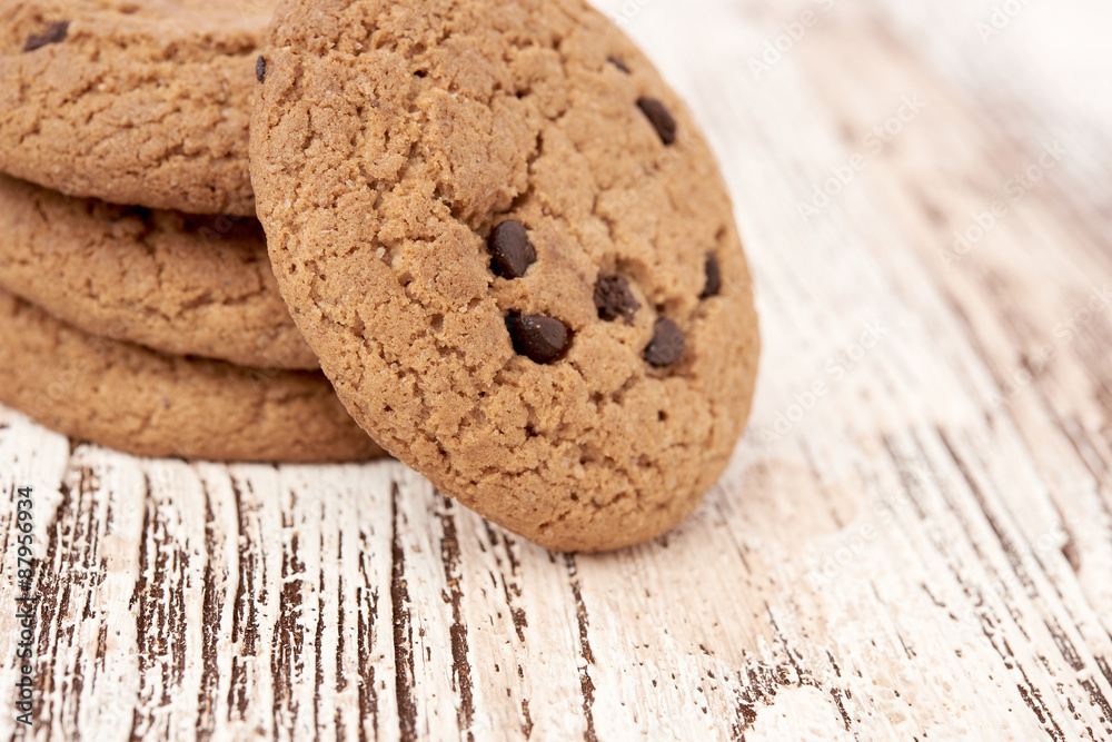 oat cookies on wooden table oat cookies on wooden table