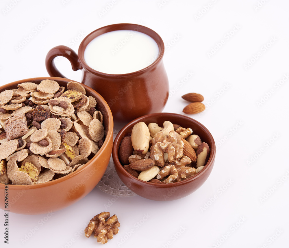 Fototapeta premium breakfast on table