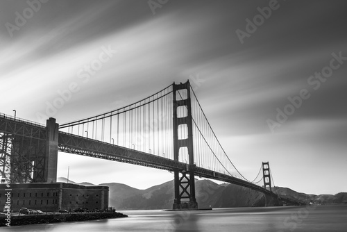 Golden Gate Bridge Black and White © srongkrod