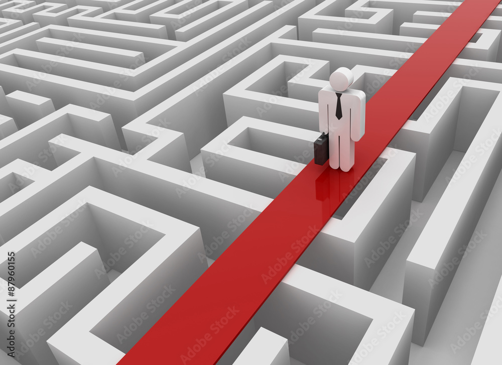 Man on maze Man on maze