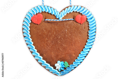 unbeschriftetes Bayerisches Lebkuchenherz 
