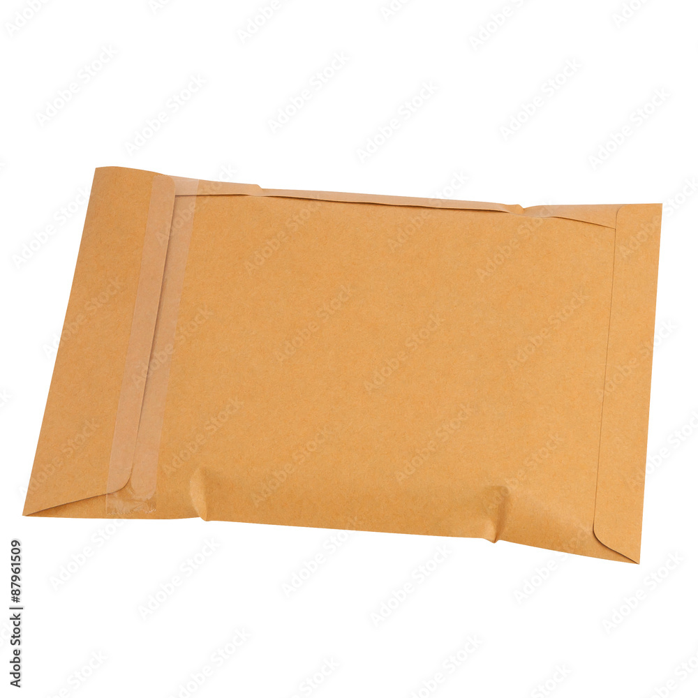 Brown Envelope Isolated On White Background Brown Envelope Isolated On White Background