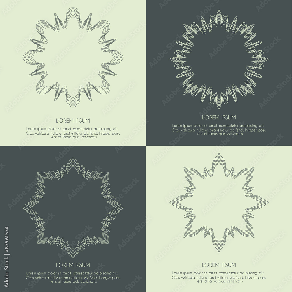 Fototapeta premium Set of vintage banners .