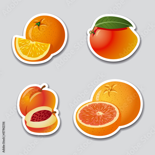 fruits stickers