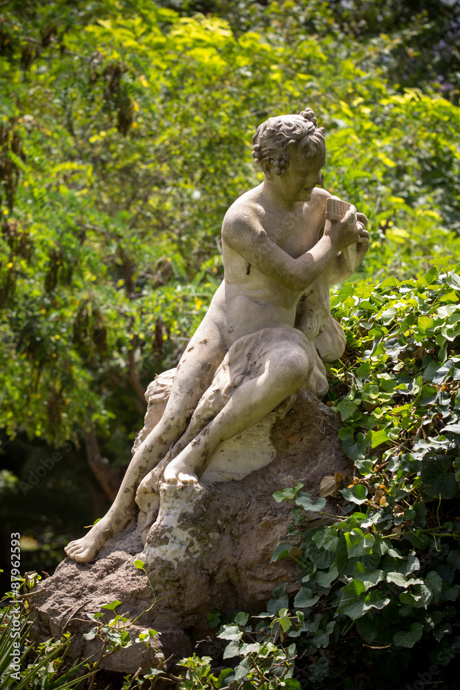 Famous sculptur in the central park of Athens, Greece
