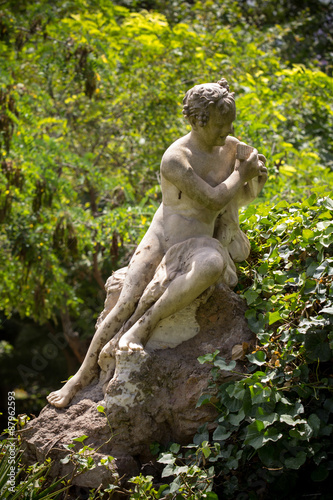 Famous sculptur in the central park of Athens  Greece