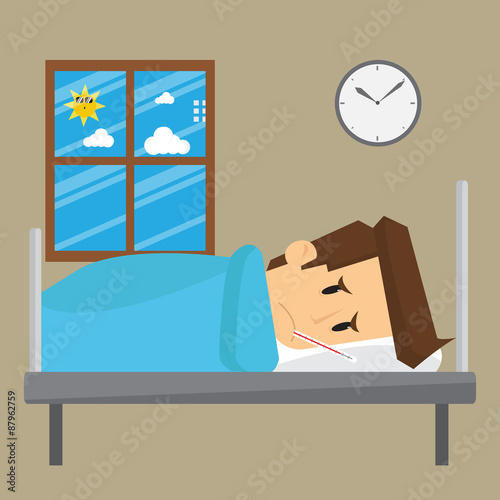 businessman overworked, patient hospital stay