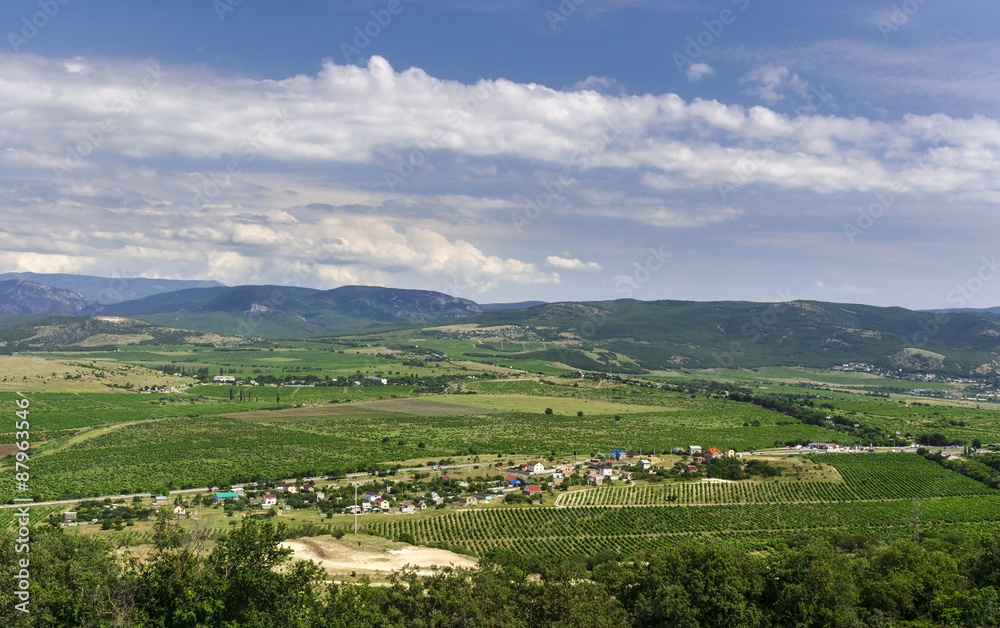 Beautiful landscape near Mount Sapun. Sevastopol, Crimea, Russia Beautiful landscape near Mount Sapun. Sevastopol, Crimea, Russia
