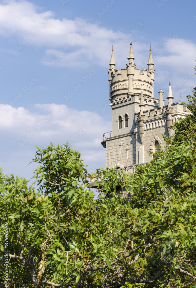 Obraz premium The well-known castle Swallow's Nest near Yalta. Crimea, Russia