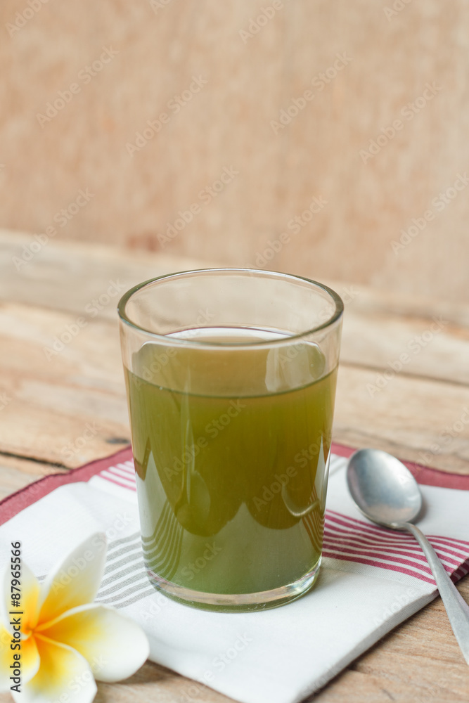 Gotu kola's leafs drink. Gotu kola's leafs drink.