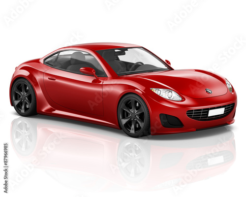 3D Sport Car Vehicle Transportation Illustration Concept © Rawpixel.com