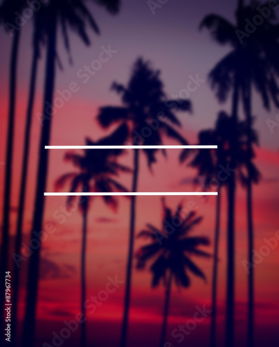 Copy Space Blank Summer Vacation Holiday Concept