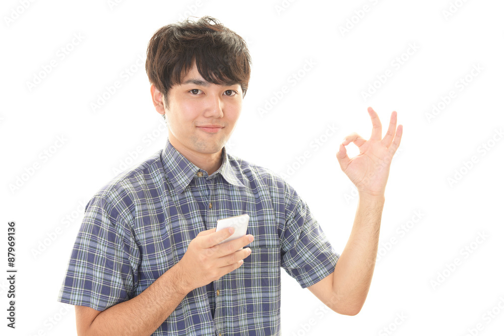 笑顔の男性 笑顔の男性
