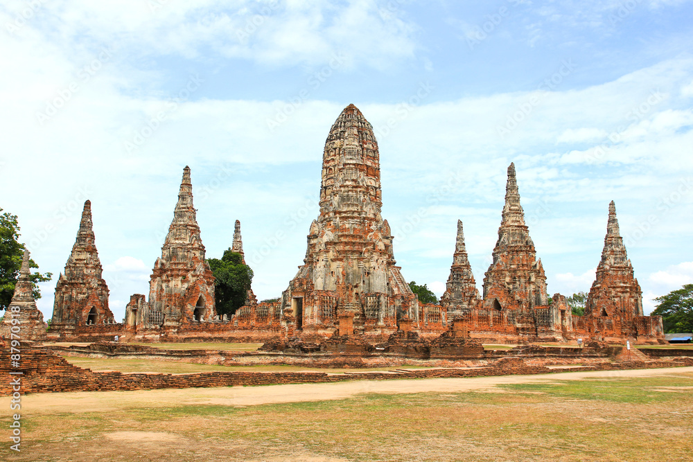 Old Temple Wat Chaiwatthanaram of Ayutthaya Province ,Thailand. Old Temple Wat Chaiwatthanaram of Ayutthaya Province ,Thailand.