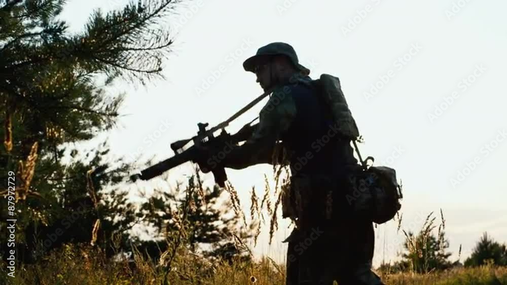 Silhouette sniper Silhouette sniper